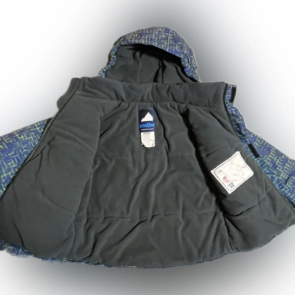 ICEBURG | 3T | Toddler | boys/girls | Winter Coat | Blue Greenish yellow - Picture 2 of 7